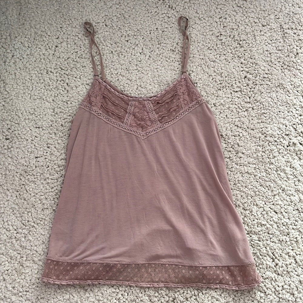 American Eagle Outfitters Lace Tank Top Shirt
